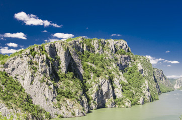 Fototapeta premium Danube gorge at Djerdap in Serbia