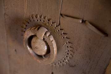 Naklejka premium A Door Bell in Boshrouyeh, Khorasan, Iran