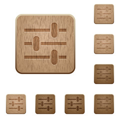 Adjustment wooden buttons