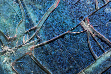 Very Distressed Gothic Grunge Shattered Glass Close Up Abstract