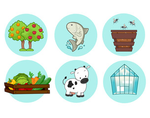 Eco House Elements Illustration
