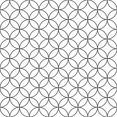 Vector naadloos cirkelspatroon - eenvoudige sierachtergrond