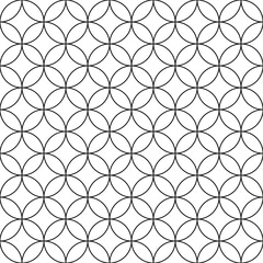 Foto op Plexiglas Cirkels Vector naadloos cirkelspatroon - eenvoudige sierachtergrond