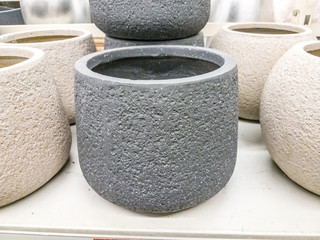 flower pot isolated on white