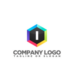 I LETTER LOGO TEMPLATE