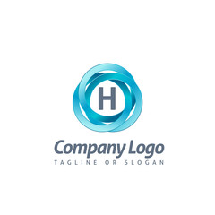 H LETTER LOGO TEMPLATE