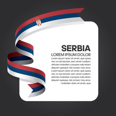 Serbia flag background