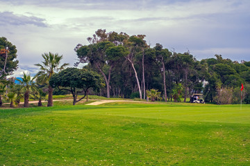 Fototapeta na wymiar golf course panorama