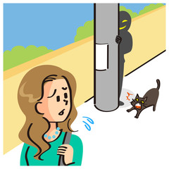 OLをストーカーする黒い影