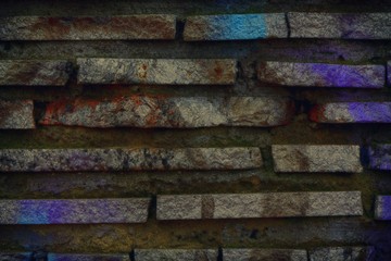 Grunge brick wall texture, background of stone, rock surface