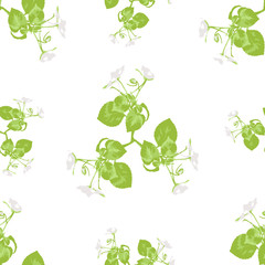 Decorative Floral Collage Seamless Pattern