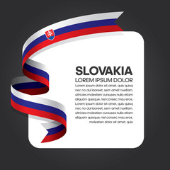 Slovakia flag background