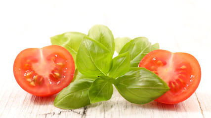 Panele Szklane Podświetlane  pomidor i bazylia