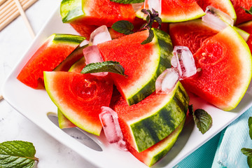 Saftige Wassermelone