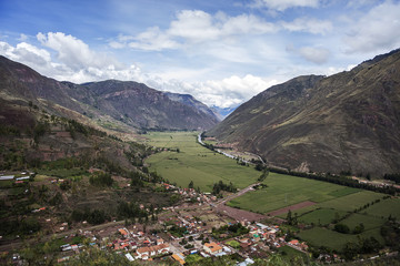 Fototapeta na wymiar Sacred Valley of the Incas in Peru