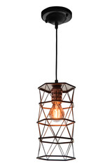 Modern hanging lamp isolated.