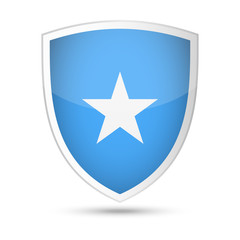 Somalia Flag Vector Shield Icon