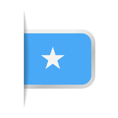 Somalia Flag Vector Bookmark Icon