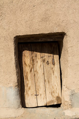 Naklejka premium An Old Door in Khusf, Khorasan, Iran