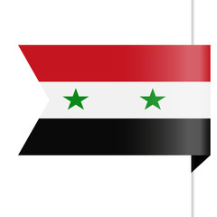 Syria Flag Vector Bookmark Icon