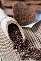 Healthy chips with  flax seeds