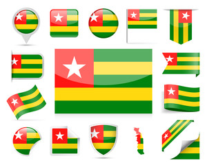 Togo Flag Vector Set