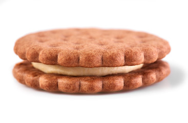 dark chocolate biscuits with a light filling.