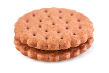 dark chocolate biscuits with a light filling.