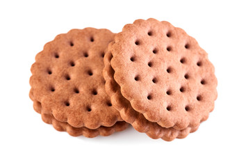 dark chocolate biscuits with a light filling.