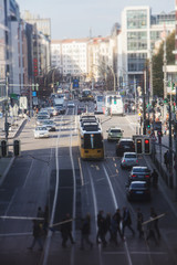 Obraz premium Berlin pionowy widok ulicy