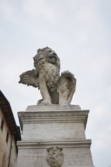 Fototapeta na wymiar Asolo, Italy - March 26, 2018 : View of Fontana Maggiore