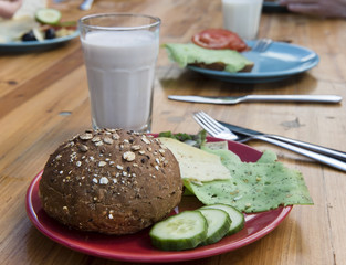Frühstück, Holztisch, bio, regional