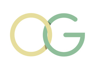 GO and OG Initial Logo for your startup venture