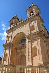 Fototapeta na wymiar Church Our lady of Pompei in Marsaxlokk, Malta