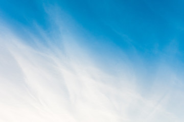 Fototapeta na wymiar Blue sky background with cloud (cirrus)