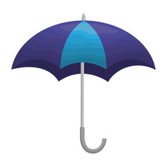 umbrella open isolated icon vector illustration design