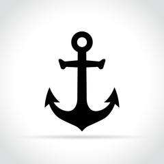 anchor icon on white background