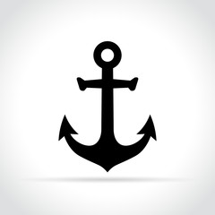 anchor icon on white background