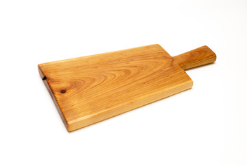 Isolated cutting board for use as a background.