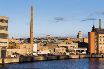 KWO, Kabelwerk Oberschöneweide, alte Industriegebäude an der Spree, HTW