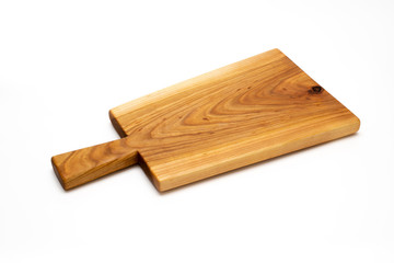 Isolated cutting board for use as a background.