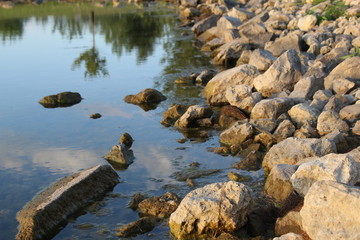 rocks at the shore