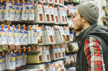 Man in a hardware store