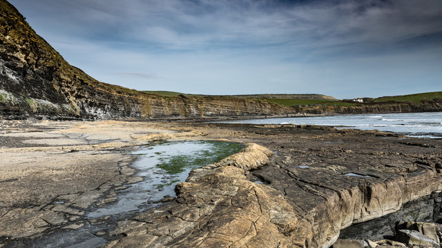 Kimmeridge Bay, Dorset, UK. Jurassic Coast UNESCO World Heritage Site