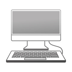 Fototapeta premium desktop computer isolated icon vector illustration design