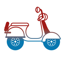 scooter motorcycle isolated icon vector illustration design