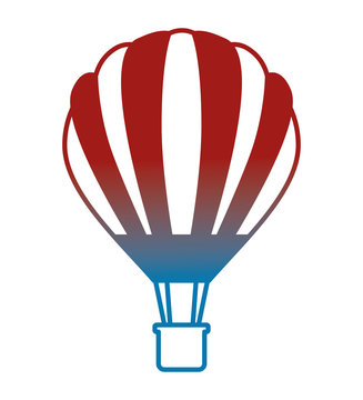 balloon air hot fliying vector illustration design