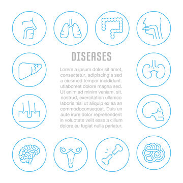 Website Banner and Landing Page of Diseases.