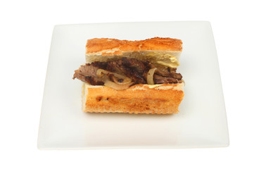 Steak and onion roll