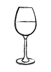 wine cup isolated icon vector illustration design